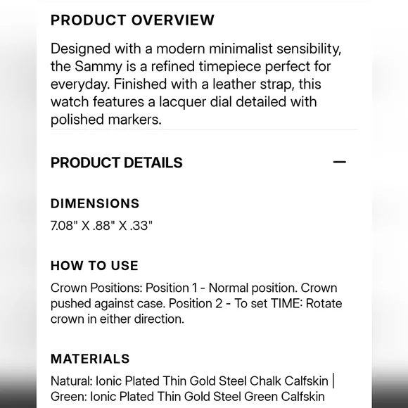 Sammy Coach Leather Watch - Picture 12 of 14